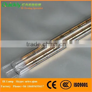 Gold Reflector MW Infrared Lamp QIH3650 Medium Wave Infrared Heater thumbnail-1
