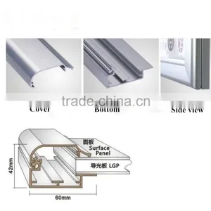 High Quality Aluminum Extrusion Custom Profile for Poster Frames and LED Lightbox thumbnail-3