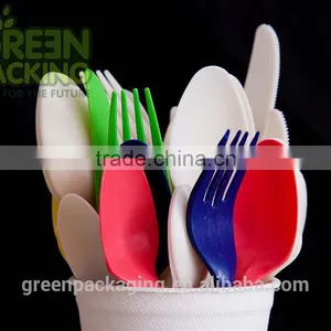 Cornstarch Customized Disposable Bioplastic Cutlery Set thumbnail-1