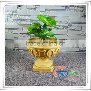 Fiberglass Outdoor Fluted Imitate Natural Stone Planters thumbnail-5
