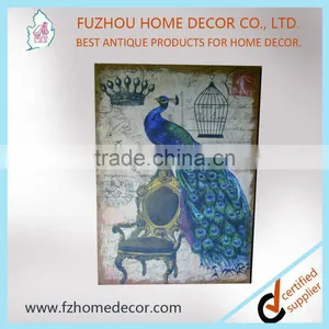 2016 New Style Antique Linen Printing Wooden Frame for Wall Decoration thumbnail-1