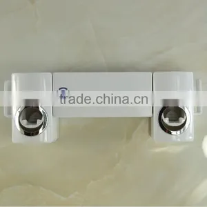 New Arrival Automatic Dual Toothpaste Holder Wall Mount UV Light Toothbrush Sterilizer Set For Wholesale thumbnail-4