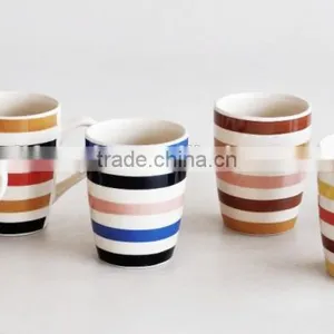 14oz Ceramic Belly Shape Coffee Mug With Handpainting thumbnail-1
