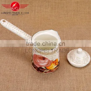 3PCS Stock Offer All Size Copper Enamel Turkish Coffee Pot With Lid thumbnail-5