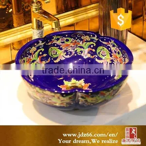 Modern Bathroom Art Basin Ceramic Counter Top Wash Basin thumbnail-5