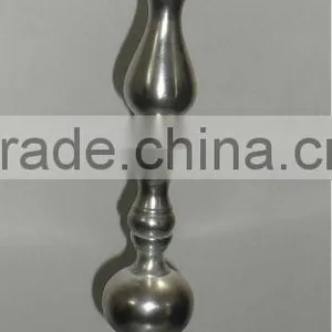 Antique Candle Stands Aluminium Casted Silver Finished thumbnail-1