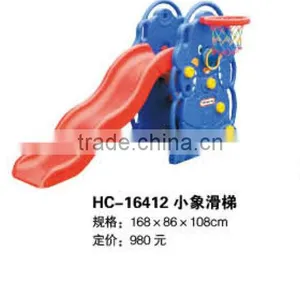 (HC-16412)Hot Sale Plastic Kids Slide With Swing/ Children Slide With Swing thumbnail-1