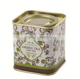 Small Square Loose Tea Tin Box thumbnail-5