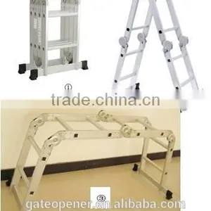Aluminum Folding Scaffold Multi-Purpose Ladder 12.5-Feet / 350 lb thumbnail-4