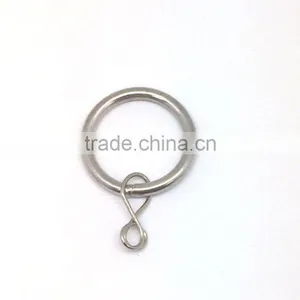 Chrome Plated Metal Window Curtain Rod Ring Loose Eyelet Inside Diameter 35mm thumbnail-1