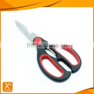8" LFGB Plastic Handle Multifunctional Kitchenware Scissors thumbnail-1