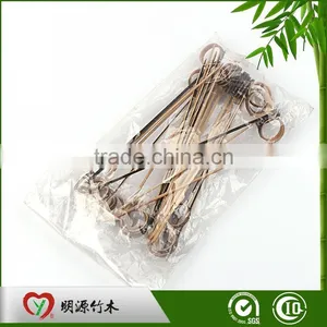 Custom Art Eco-friendly Natural Decoration Small Twist Mini Bamboo Skewer thumbnail-4