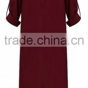 2016 Fashion Spring Autumn Muslim Long Sleeve Maxi Dress thumbnail-1