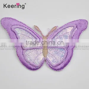 Factory Direct Wholesale Pretty Butterfly Embroidery Patch WEF-742 thumbnail-3