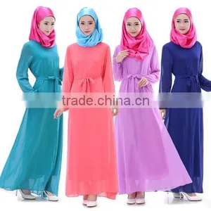 Muslim Fancy Maxi Dress With Long Sleeve thumbnail-1