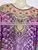 Purple Digital Crystal Embellished Kaftan CAFTAN Tunic Poncho Blouse thumbnail-4