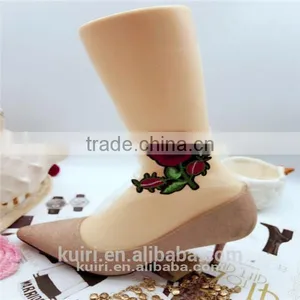 WS-2 Hot Fashion New Style Women Ultrathin Sheer Embroider Rose Flowers Fishnet Socks Breathable Mesh Summer Hosiery thumbnail-1