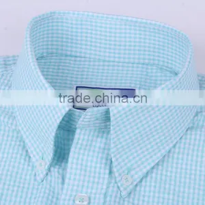2017 Latest Design Seersucker Men's Short Sleeve Shirt thumbnail-4