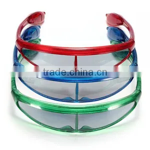 Brand New High Quality Flashing LED Space Light Up Sun Glasses Glow Rave Party Club Disco Gift Toy Blue thumbnail-5
