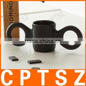 Ins Hot Sale Plastic Cup Big Ear Mug Candy Cups Ins Hot Style in the Nordic Beauty Big Ear Cup Children Baby Baby Learn to Drink thumbnail-1
