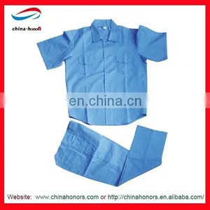 NEW Short Sleeve Type Cotton Coverall Cheap Blue Coveralls thumbnail-1