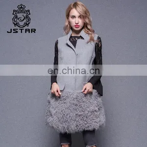 2017 High Quality Handmade Cashmere Vest Lower Hem With Lamb thumbnail-4