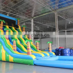 0.55MM PVC Kids Inflatable Slide,Inflatable Water Slide With Pool For Sale thumbnail-3