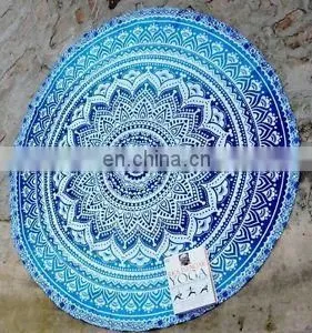 Indian Round Mandala Beach Throw Hippie Yoga Mat Towel Tassle Picnic Roundie Art thumbnail-1