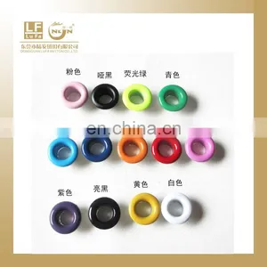 Inner 5MM Outer 9.5MM Total Height 5MM Brass Made Coloful Eyelet for Canvas Shoes thumbnail-1
