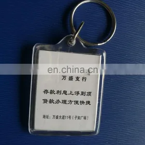 Rectangle Custom Acrylic Keychain With Paper Photo Inside thumbnail-3