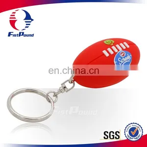 Hot Sale Fashion Football Custom Logo Soft PVC Keychain thumbnail-1