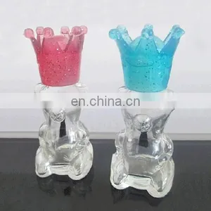 2014 the Best New Empty Glass Essential Oil Nail With Crown Bear Bottle thumbnail-1