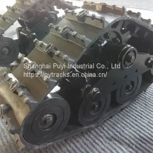 Small Rubber Track System Py-180 for Agricultural Machine/ Wheelchairs thumbnail-1