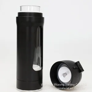 280ml Borosilicate Glass Water Cup With Ceramic Spheres of Mineral Alloy Element Making Water Soluable Hydrogen 800-1300 Pbb Rapid Microelctrolysis Generating Hydrion Neutralizing Radical Portable Lidded Bottle Anit-scald-skid Hot Water Tea Cup thumbnail-4