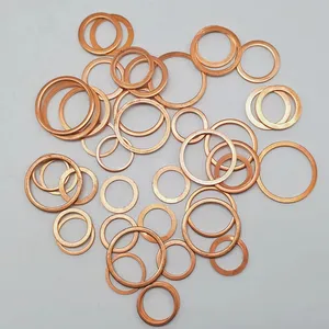 High Quality Chinese Stamping Parts 10*14*1 Metal Fittings Hardware Fasteners Ring Washers Flat Copper Ring Washers Washer thumbnail-1