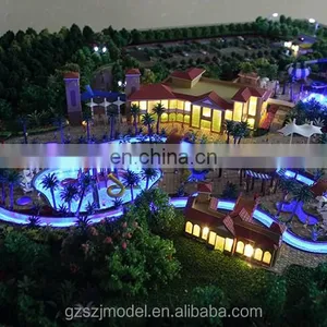 Water Park Architectural Scale Model ,entertainment Facility 3d Miniature Model for Exhibition thumbnail-4