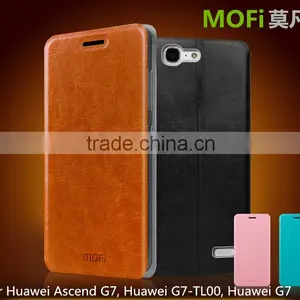MOFi Case Cover for Huawei Ascend G7 , Luxury PU Flip Mobile Phone Case for Huawei G7 thumbnail-1