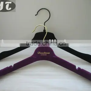 F84 Velvet Coated Clothes Hanger thumbnail-1
