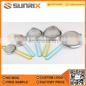 Best Selling Silicone Handle Stainless Steel Strainer Filter thumbnail-4