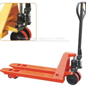 Hand Pallet Truck DF New 2.5 Ton/3 Ton/2000kg/2500kg/3000kg Steering Wheel With Hydraulic/Heavy Duty Hand Operated Pallet Lift/Manual Forklift Truck for Material Handling/Warehouse thumbnail-2