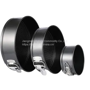 Non Stick Round Bakeware Removable Springform  Cake Pan Set Oven Safe Baking Cake Moulds thumbnail-2