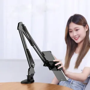 High Quality Flexible Long Arm Lazy Cell Phone Bracket Holder Desk Clip Mount Tablet Stand Clamp for Bed Desktop Dormitory thumbnail-3