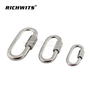 Stainless Steel 316 Carabiner Quick Link Hook Carabiner Hook Keychain M3.5/4/5/6/7/8/9/10/11/12/14 thumbnail-1