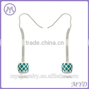Fancy Enamel Crystal Ball Drop Earrings in Wholesale From Shenzhen thumbnail-1