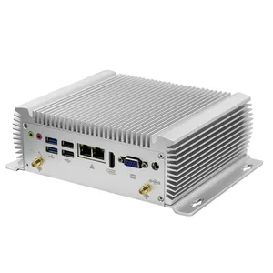4th Core i5 4278U Mini Computer 6com 8usb DC 12V Dual Lan Fanless Industrial Mini pc X86 thumbnail-3