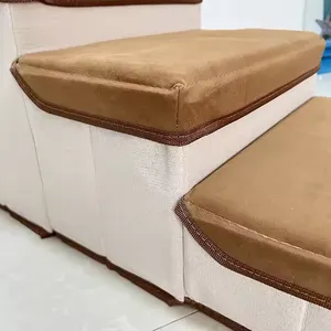 MEOW LOVE Foldable Pet Stairs Integrated Storage Easy Access Neat Organization Cats Staircase Space-Saving Dogs Steps thumbnail-4