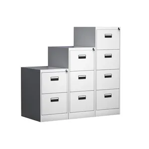 Metal Storage Office 2 3 4 Drawers Office Cabinet Steel Filing Vertical Drawer Filing Cabinet for Home Office School Equipment thumbnail-5