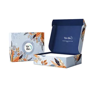 Paper Box Manufacture Kraft Packaging Mailer Box Mail Cardboard Corrugated Shipping Boxes Custom Logo thumbnail-1