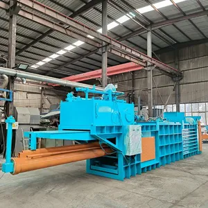 Horizontal Hydraulic Baler Wood Fiber Baler Wheat Straw Baler Factory Direct Sales thumbnail-5