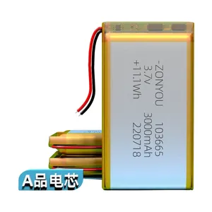 Wholesale Good Price High Temperature Resistant 105568 Pouch Cell Li-po Battery for Portable Mobile Power thumbnail-2